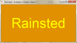 Screen 2: Program Rainsted